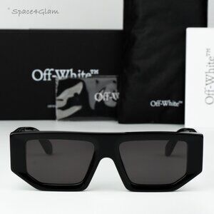 Off-White Men Sunglasses Black Grey Square OERI13F VANCOUVER 1007 BRAND NEW